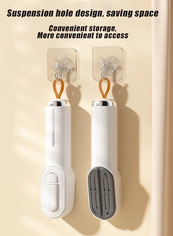 HOMESTAR Portable 2 in 1 Lint Remover with 3 Pcs Roller , Sticky Retractable Lint Roller Cleaner and Reusable Lint Remover Brush, Hair Remover for Furniture, Couch, Carpet, Clothing and Bedding - Image 3