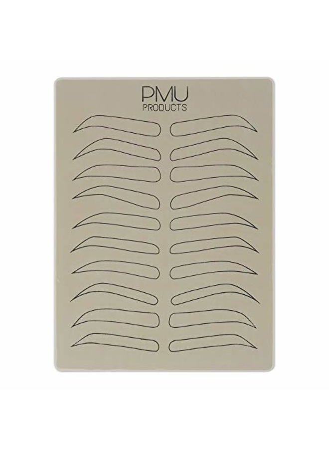 PMU Products PMU Products Cosmopolitan Pack | Microblading Practice Skin Double-Sided | Professional Realistic Hairstroke Tattoo Latex | Special Variety Eyebrow Designs For Cosmetic Tattooing (Black - 5) - Image 5