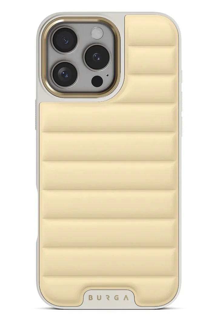 بورجا جراب لهاتف iPhone 16 Pro مصنوع من مادة البولي كربونات فائقة النعومة مع نسيج مرن، وامتصاص الصدمات CloudGuard، وهيكل خفيف الوزن، وحماية من السقوط من المستوى المتميز