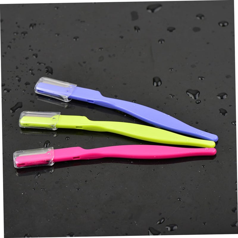 Outanaya 3pcs Stainless Steel Eyebrow Trimmer Kit Portable Razor for Women and Girls Easy to Clean Eyebrow Shaper Tool for Travel and Home Use - Image 3