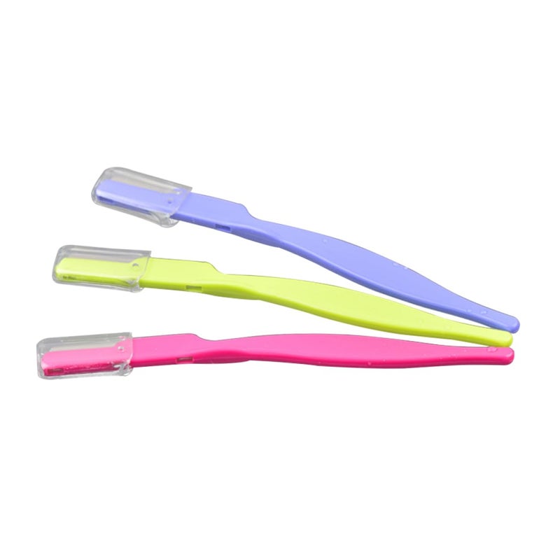 Outanaya 3pcs Stainless Steel Eyebrow Trimmer Kit Portable Razor for Women and Girls Easy to Clean Eyebrow Shaper Tool for Travel and Home Use - Image 4