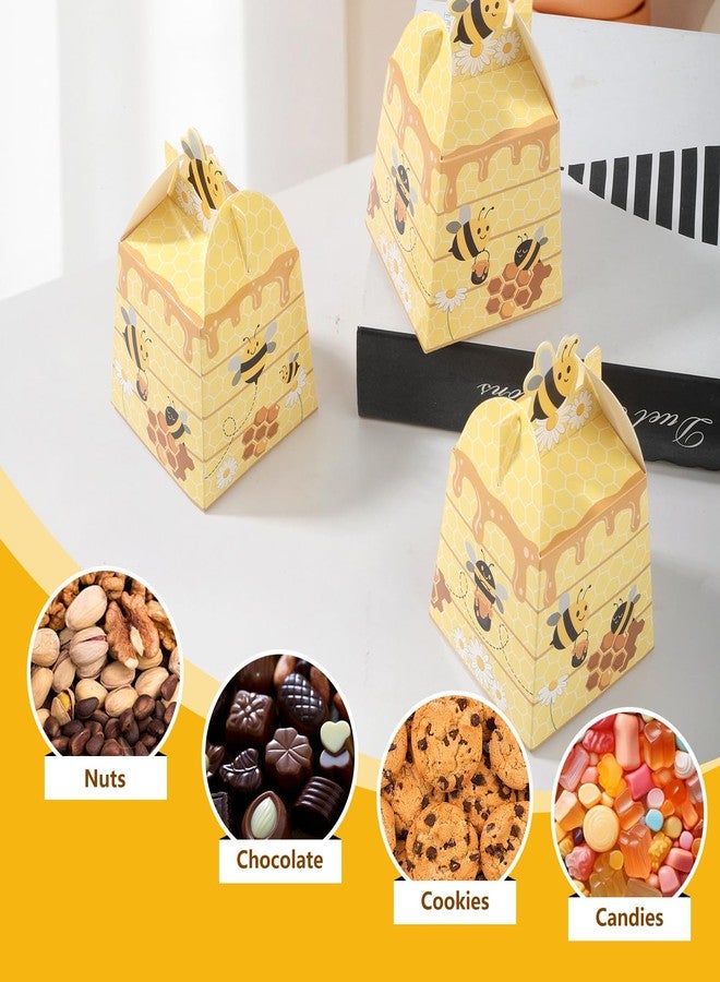 Cyblinia Bumble Bee Candy Boxes 50 Pcs Beehive Gift Boxes Paper Bee Party Favor Box for Birthday Decorations - Image 4