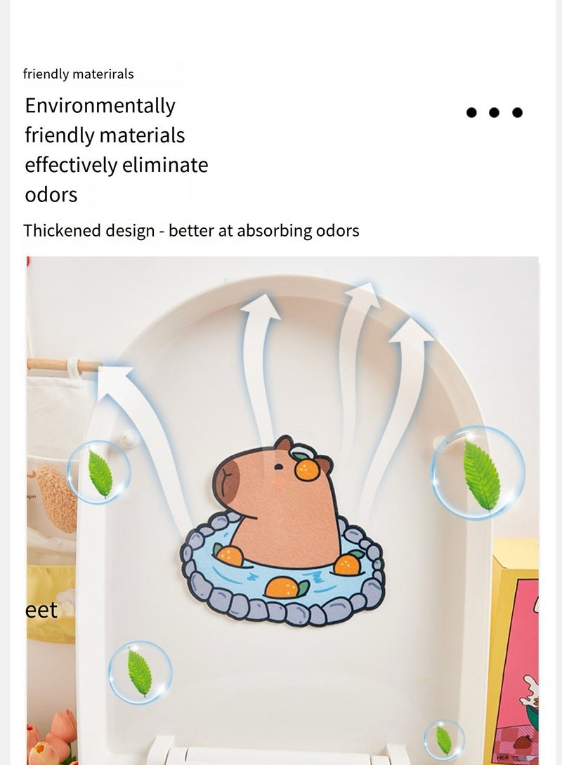 Generic Self-Adhesive Toilet Deodorizer Scented Stickers Bear Squat Pit [Osmanthus Flavor]  - Image 2