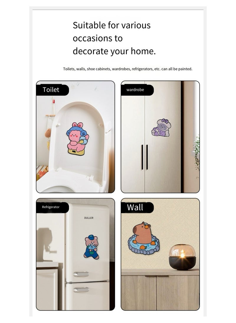Generic Self-Adhesive Toilet Deodorizer Scented Stickers Bear Squat Pit [Osmanthus Flavor]  - Image 5