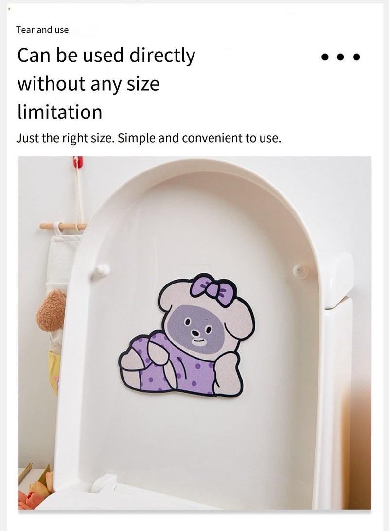 Generic Self-Adhesive Toilet Deodorizer Scented Stickers Bear Squat Pit [Osmanthus Flavor]  - Image 3