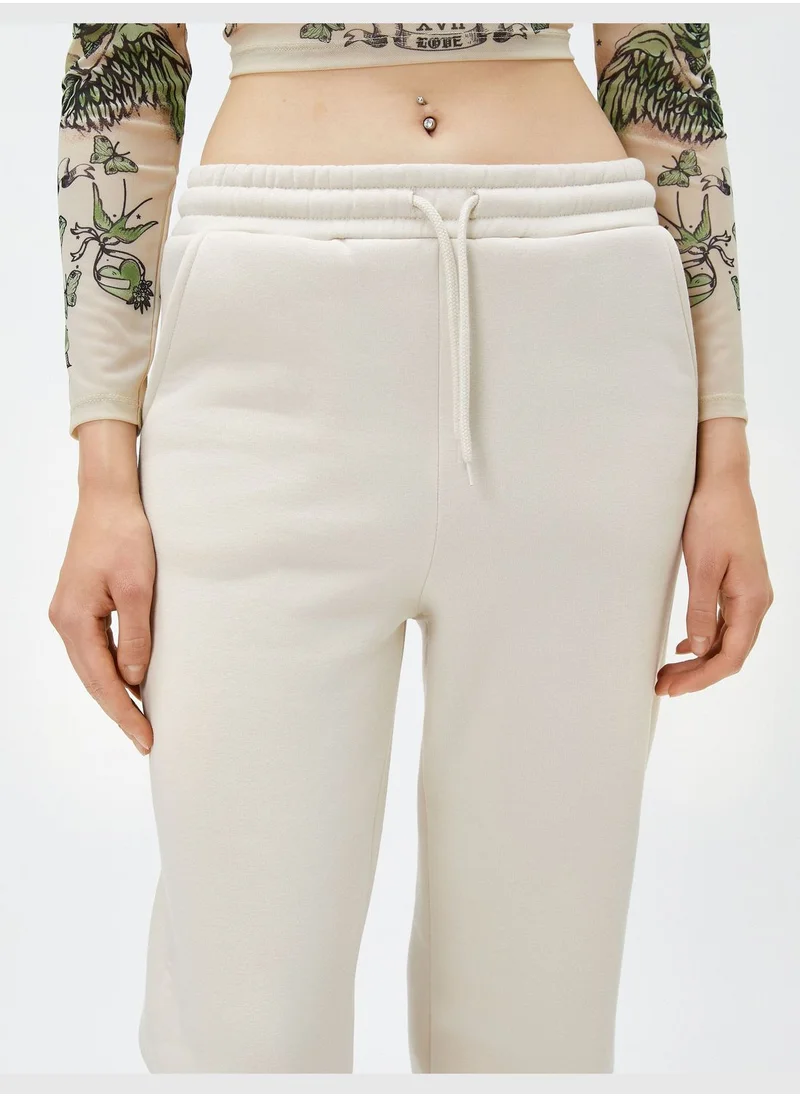كوتون Drawstring Elastic Waist Jogger Sweatpants