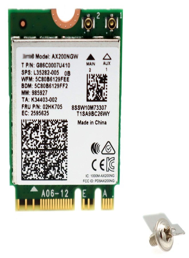 Deal4Go AX200NGW Dual-Band Wi-Fi 6 802.11AX 2.4Gbps MU-MiMO M.2 NGFF Wireless WiFi Adapter with Bluetooth 5.0 for Intel AX200 WLAN Card Module Windows 10 64-bit - Image 3