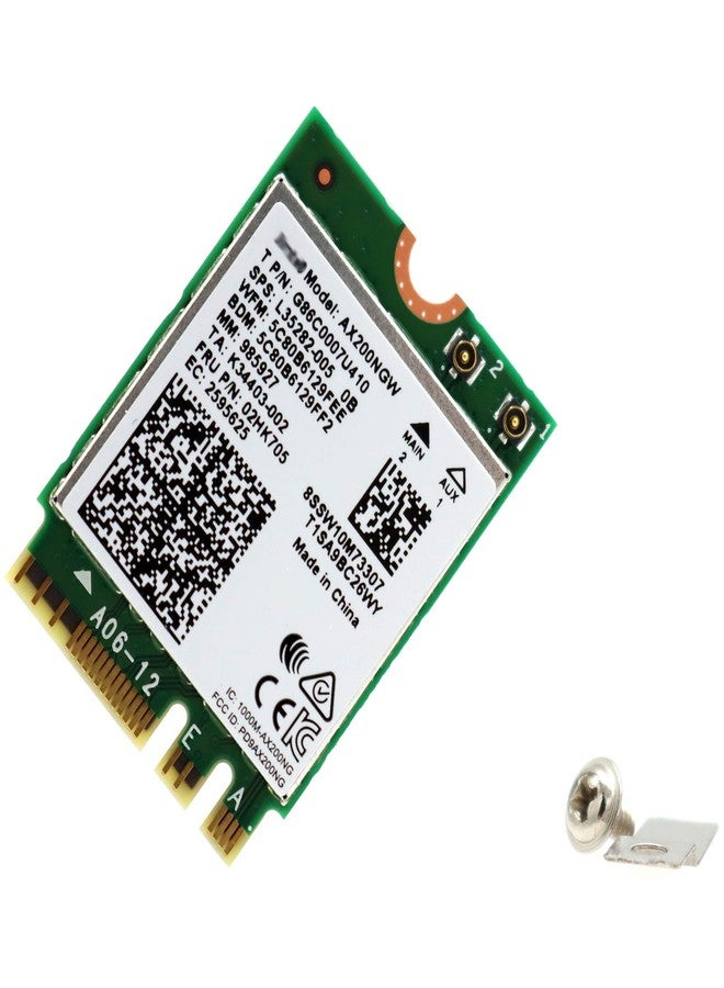Deal4Go AX200NGW Dual-Band Wi-Fi 6 802.11AX 2.4Gbps MU-MiMO M.2 NGFF Wireless WiFi Adapter with Bluetooth 5.0 for Intel AX200 WLAN Card Module Windows 10 64-bit - Image 1