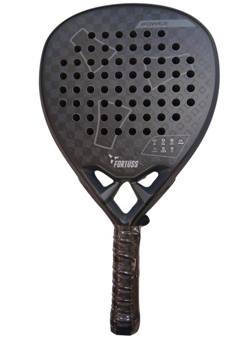Padel Tennis Racket - Full Carbon Fiber - 3D Mat Rhomboid Surface With Light Eva Memory Flex Foam Core - Padel Racquet - Diamond Shape Paddle Racket With Bag Included (Silver/Black)