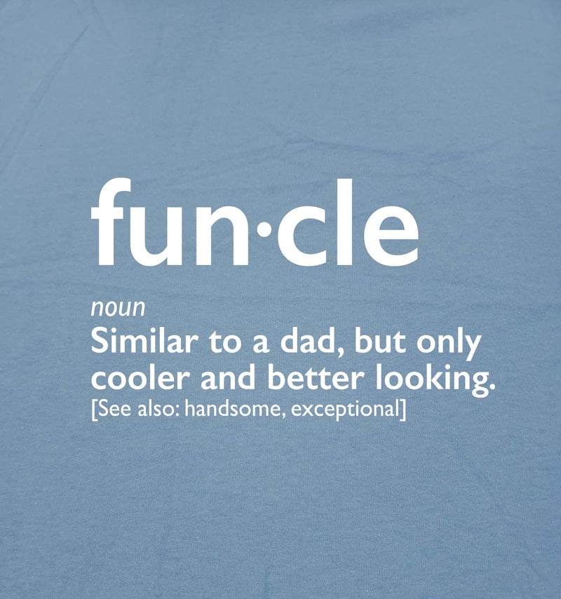 Feelin Good Tees Funcle Gift for Uncle Graphic Novelty Funny T Shirt M Black - Image 2