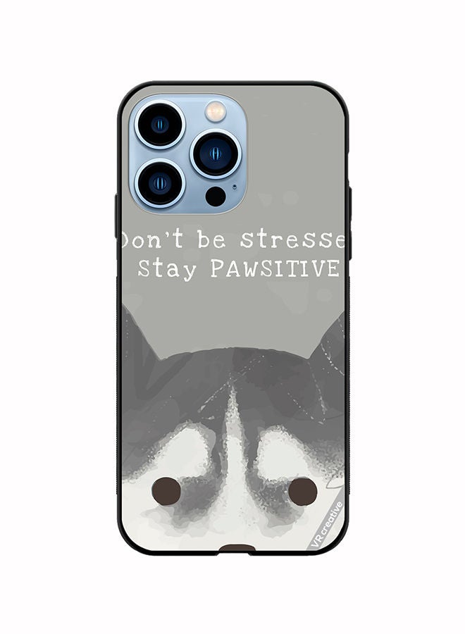 VR CREATIVE Protective Case Cover For Apple iPhone 13 Pro Pawsitive Dog Design Multicolour - Image 1