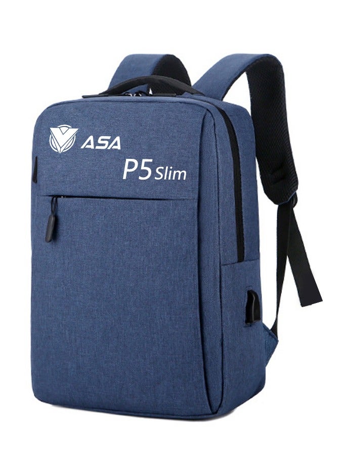 ASA Carrying Case For PS5 Slim Edition Console, Backpack Storage Bag Protection For PS5 Slim, Controllers, Base and Accessories, Shockproof, Waterproof and Scratchproof - Image 1