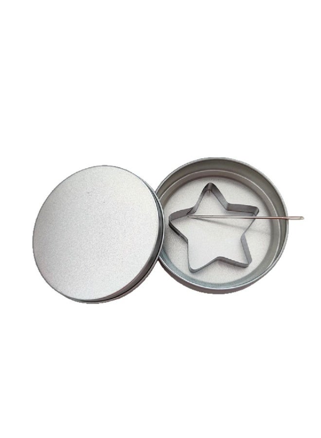 Bukela 6 Pack Korean Candy Making Tools, Stainless Steel Cookie Cutters Biscuit Molds, Sugar Game Kit, Umbrella Triangle Star Round Baking Cake Molds for Party Sugar Game Cookie ﻿ - Image 2