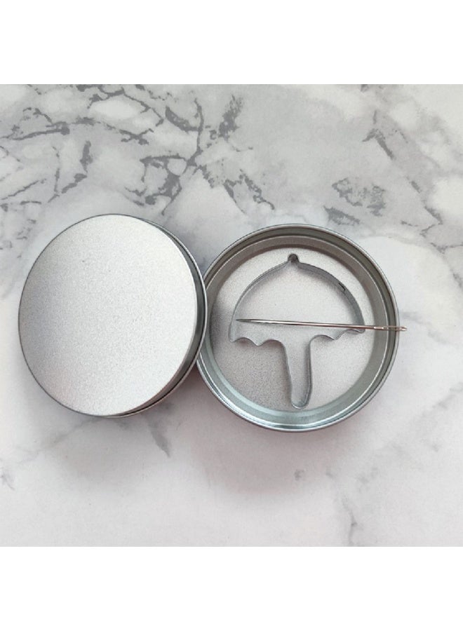 Bukela 6 Pack Korean Candy Making Tools, Stainless Steel Cookie Cutters Biscuit Molds, Sugar Game Kit, Umbrella Triangle Star Round Baking Cake Molds for Party Sugar Game Cookie ﻿ - Image 3