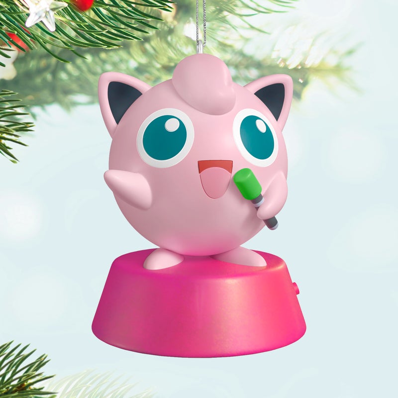 Hallmark Keepsake Christmas Ornament 2025, PokÃ©mon Singing Jigglypuff with Sound, Gifts for PokÃ©mon Fans - Image 3