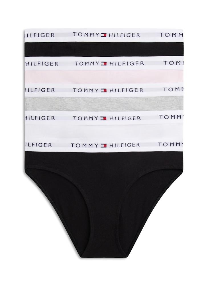 TOMMY HILFIGER 5-Pack Signature Repeat Logo Waistband Briefs - Image 1