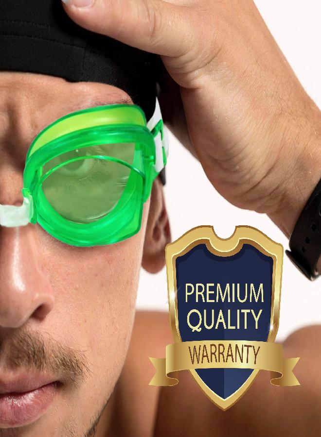 Water Gear Vortex Anti-Fog Swim Goggles - No Leak and Adjustable Split Headband - UV Protection Wide Angle Lens - Swimming Goggle for Men & Women (Smoke) - Image 2