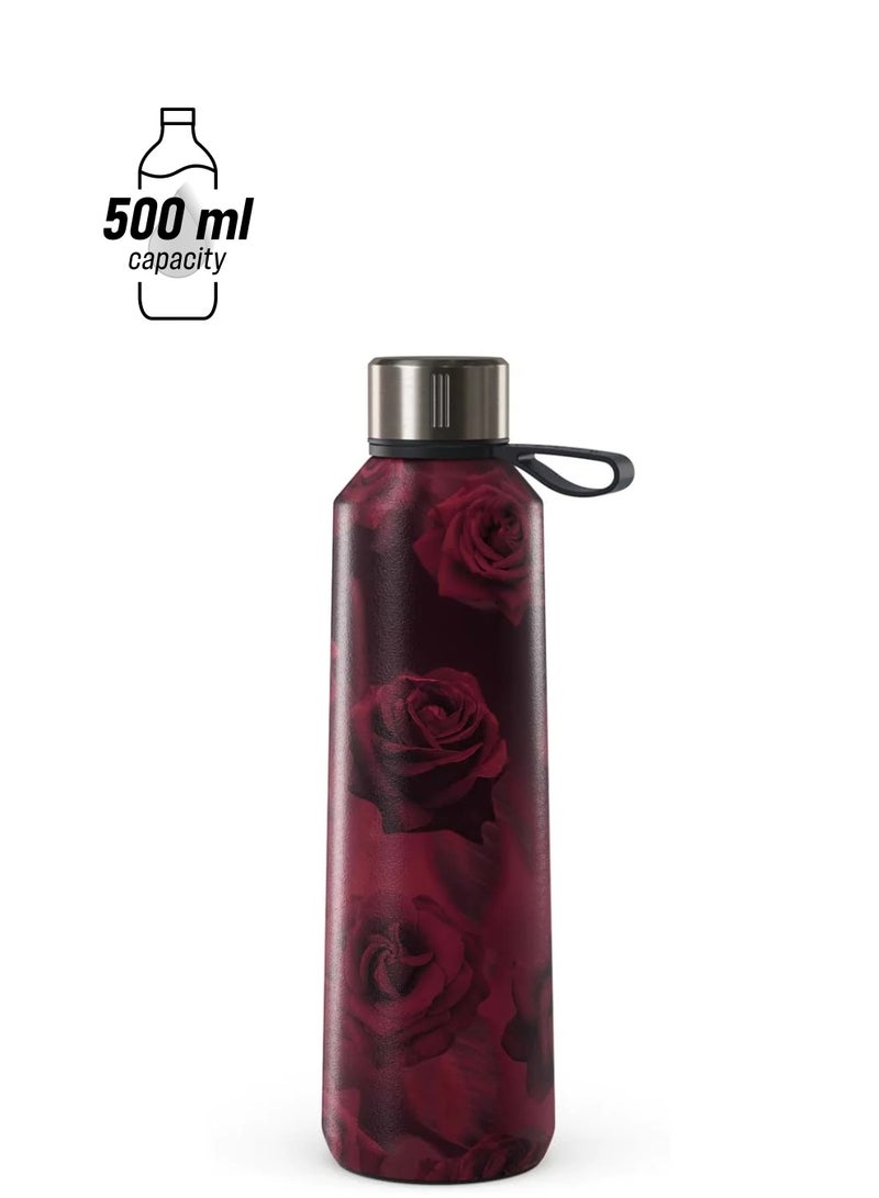 BURGA Insulated Water Bottle (17oz) Stylish Stainless Steel Water Bottles Durable Metal Water Bottle Stays Hot or Cold Anti-Slip, Leak-Proof Reusable Water Bottle - Femme Fatale - Water Bottle - Image 1