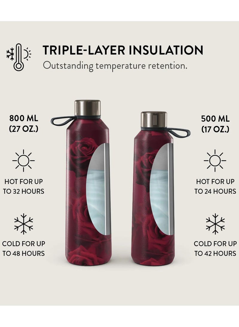 BURGA Insulated Water Bottle (17oz) Stylish Stainless Steel Water Bottles Durable Metal Water Bottle Stays Hot or Cold Anti-Slip, Leak-Proof Reusable Water Bottle - Femme Fatale - Water Bottle - Image 5