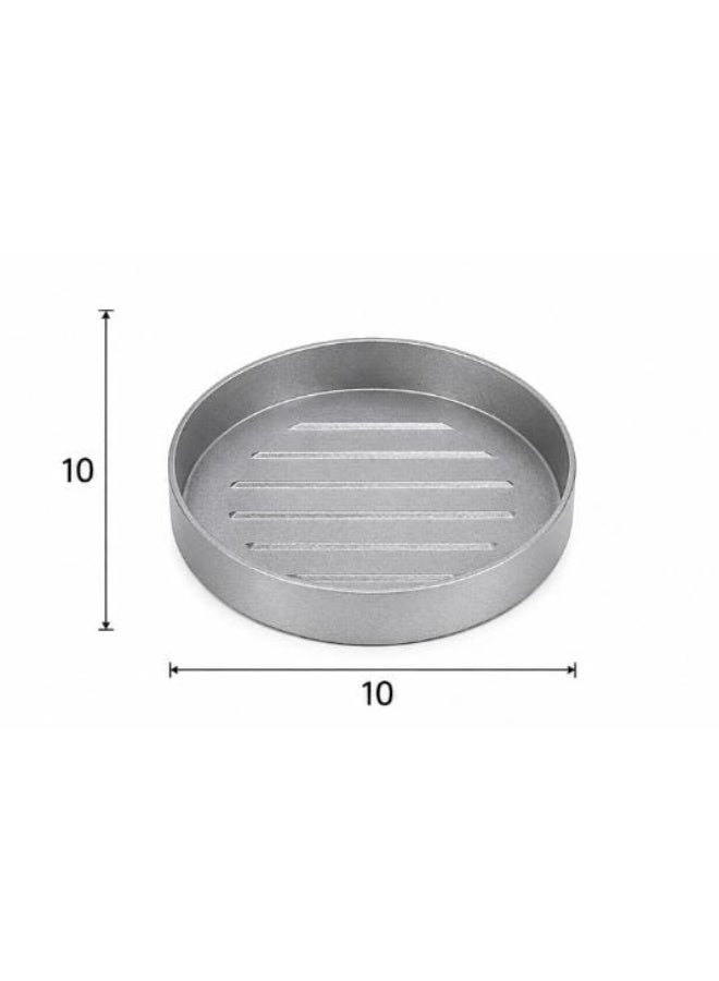 Burger press, with non-stick coating and wooden handle, for shaping meat patties to a uniform size - Image 4
