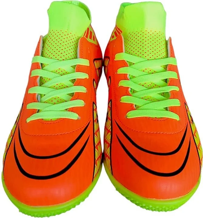 Liger Socked Ankle High Top Football Boots Orange - Yellow