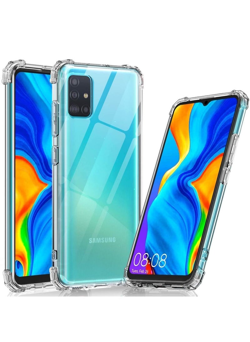 ELTRAZONE Samsung Galaxy A71 Case Cover Protective Shock Absorption Bumper soft Transparent Case (Clear) - Image 1