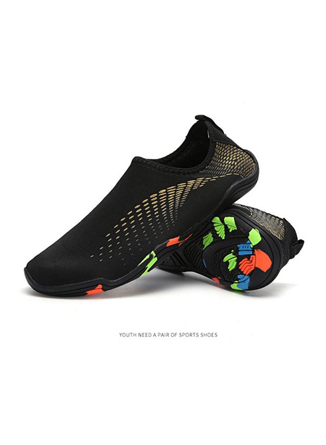 اليشمك حذاء بدون رباط جيد التهوية مانع للانزلاق ذهبي - Image 2