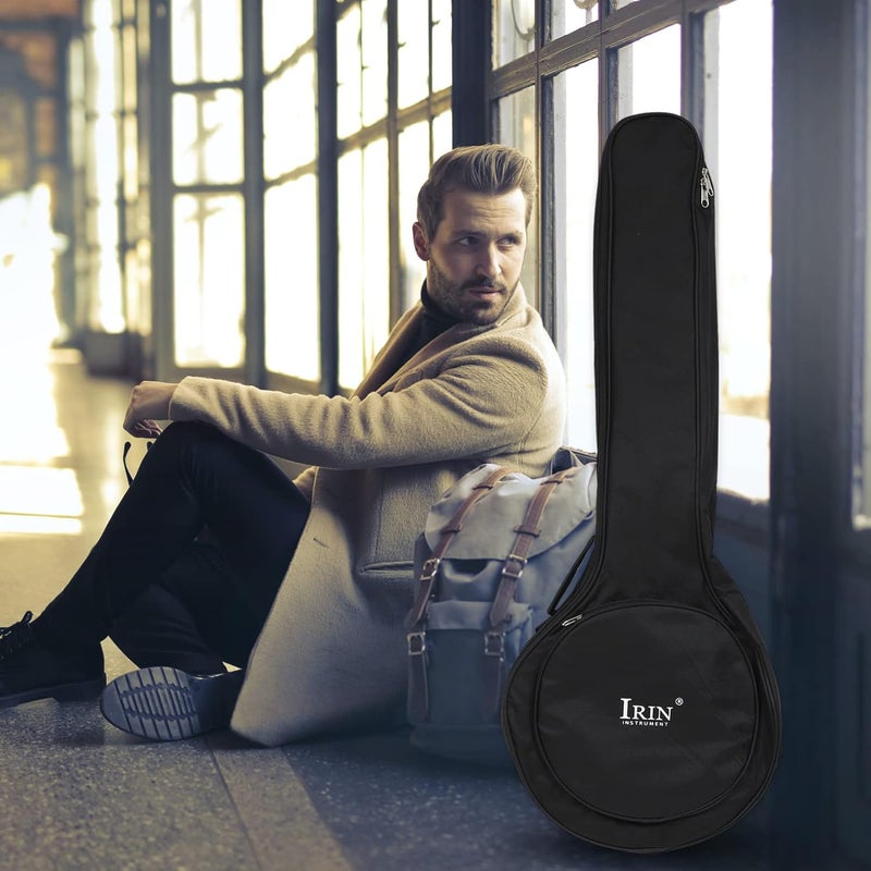 Banjo Backpack Thicken Cotton Banjo Bag Banjo Case Gig Bag for Five String Banjo(38.91X14.15X3.54in) - Image 4