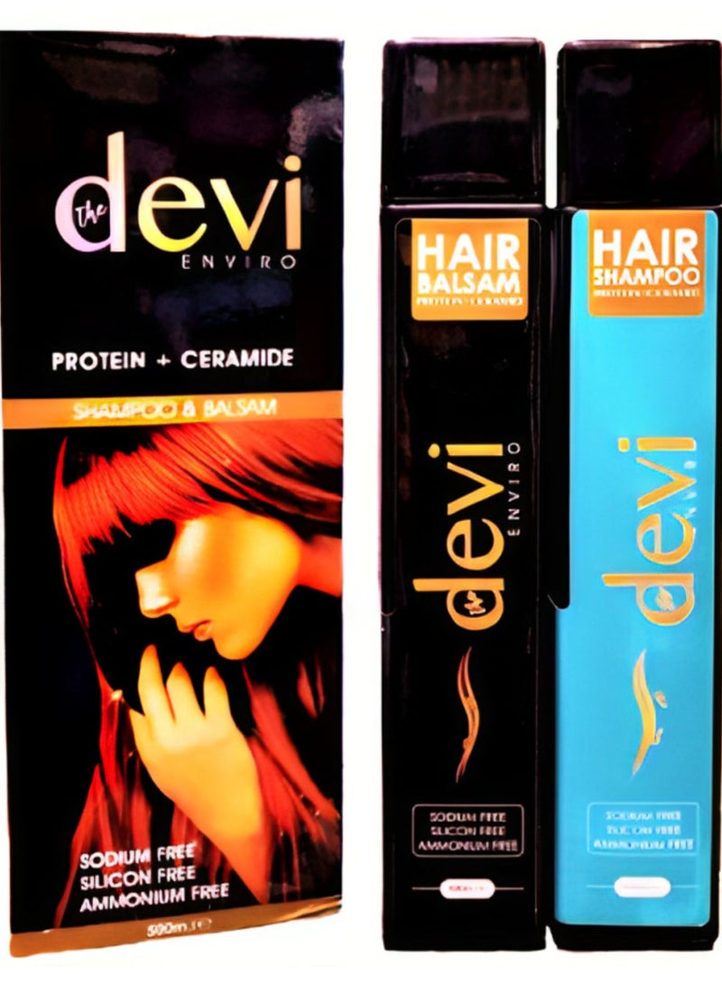 DEVI Set Protein + Ceramide Shampoo & Balsam - Image 1