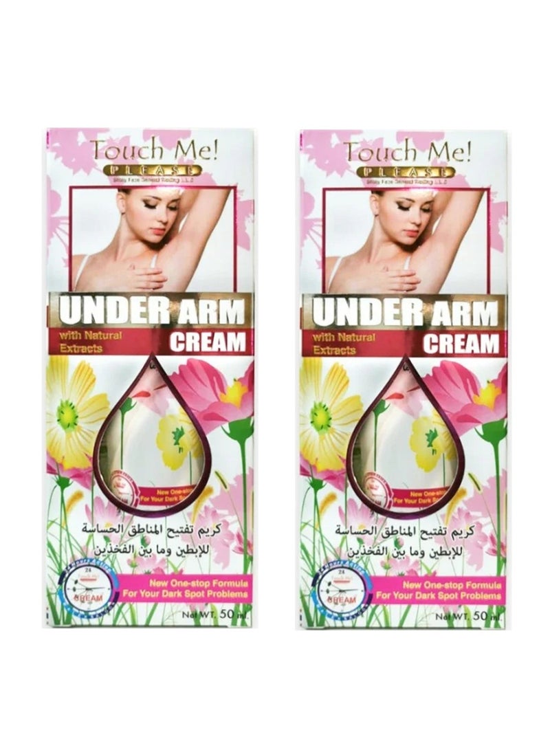 Touch Me! 2pcs Please Under Arm Cream 50g - Image 1