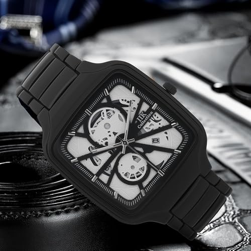 IIK COLLECTION Watch for Man Stainless Steel Chain|Long Battery Life with Long Lasting Polish Water Resistance| Trendy Design| Push Button Lock Durable Watch for Boys - Image 3