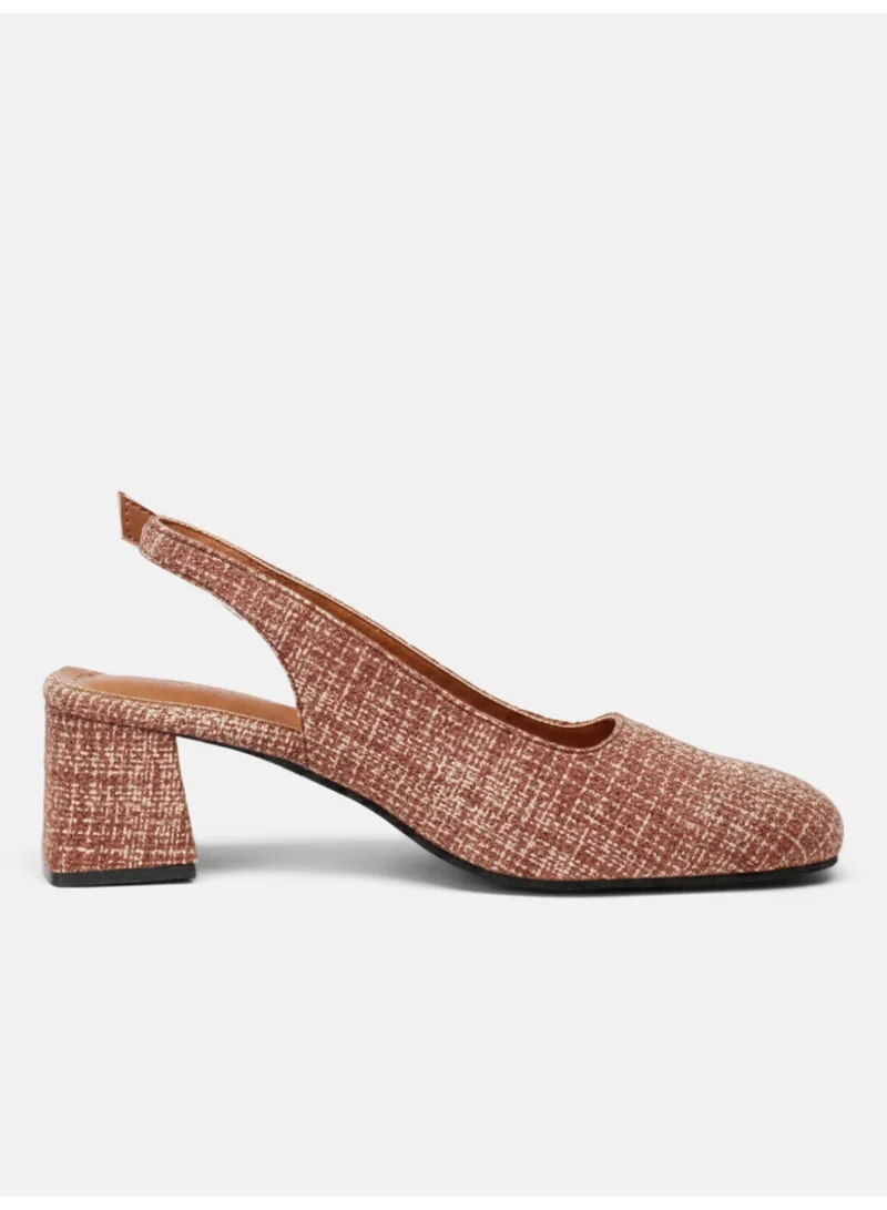 زوري وورلد صندل زوري وورلد جين بكعب بني . سم نعل مطاطي