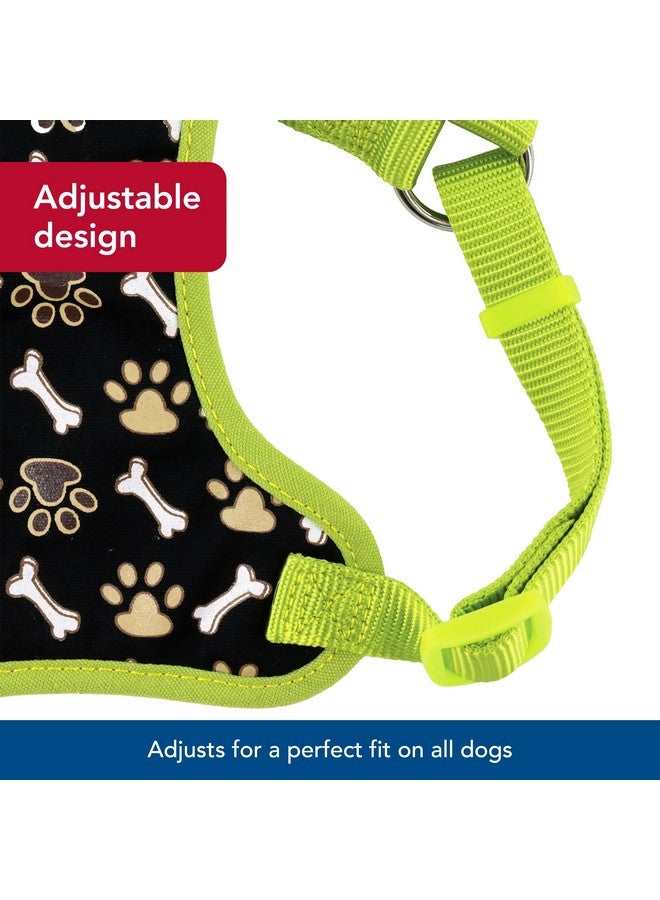 Coastal Pet Ribbon Designer Wrap Adjustable Dog Harness - Large & Small Dog Harness - Breathable Mesh Harness for Dogs Pet Supplies for Dogs - Brown Paws & Bones, 5/8" x 16-19" - Image 4