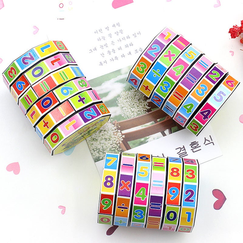 Cylindrical Plastic Rubik'S Cube Children'S Digital Rubik'S Cube Educational Toy Cylindrical Rubik'S Cube Selling Stall Supply - Image 5