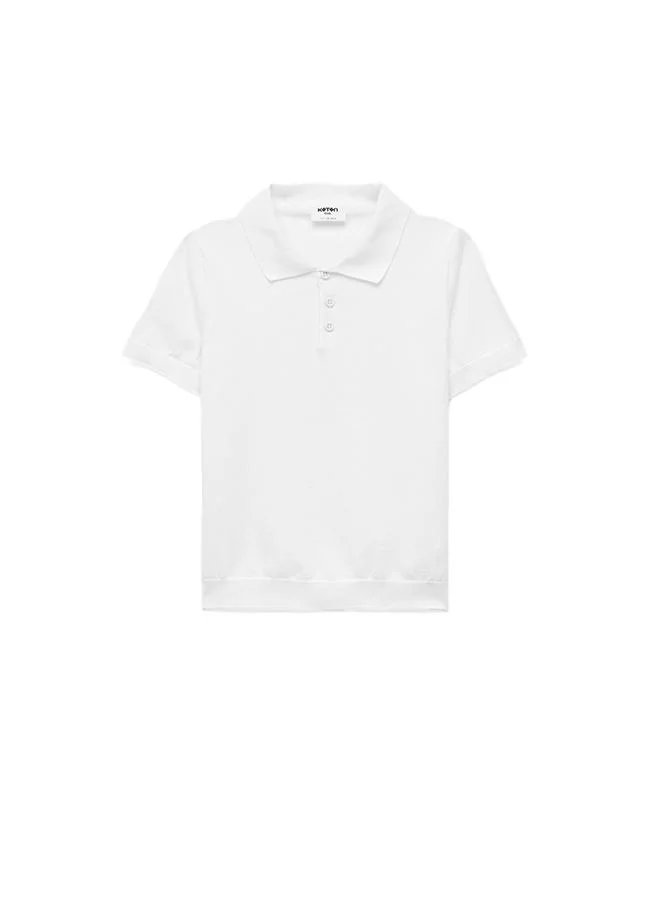 كوتون Polo Collar T Shirt