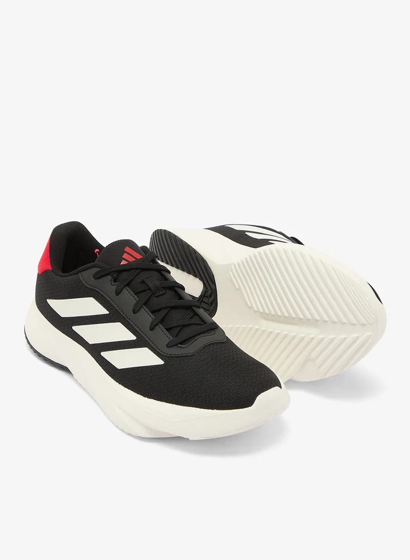 Adidas BLACK A0QM / OFF WHITE 08S1 / BETTER SCARLET AETF Base Slide 2 for Men | Best Price UAE