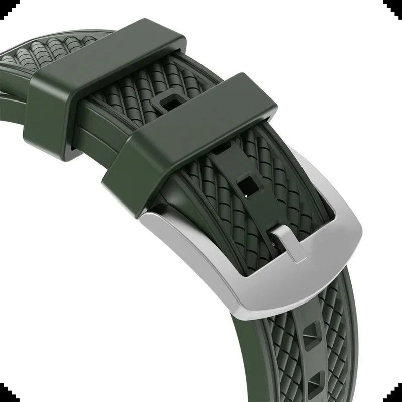 Universal FKM Rubber Watch Band Quick Release 18mm 19mm 20mm 21mm 22mm 24mm Watch Strap Replacement Compatible with Apple Suunto & Other Sport Watches - Image 4