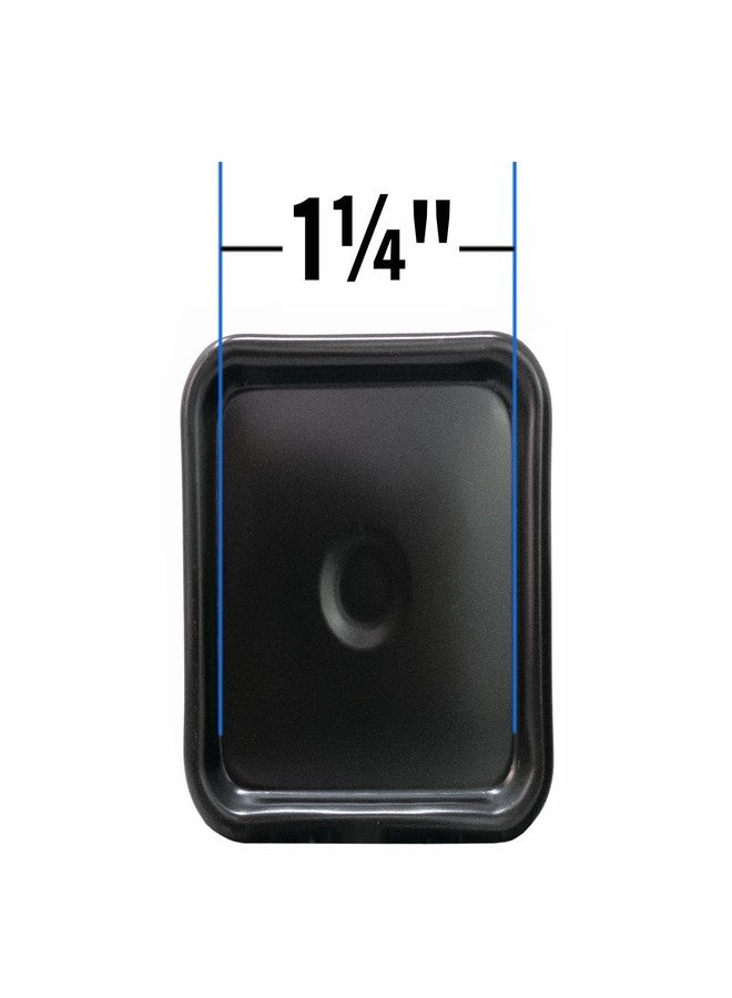 سوفت تاتش أكواب عجلات أثاث ناعمة الملمس مربعة الشكل مقاس 1 3/4 بوصة ذات قاعدة مغطاة بالسجاد، لحماية الأرضيات الخشبية الصلبة، بني/رمادي (عبوة من 12 قطعة) - Image 3