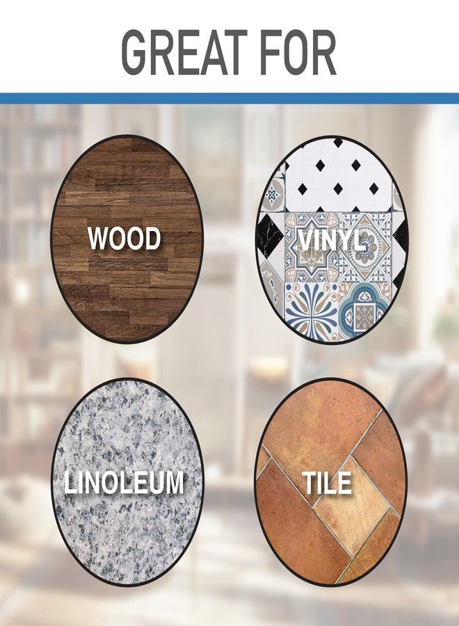 سوفت تاتش أكواب عجلات أثاث ناعمة الملمس مربعة الشكل مقاس 1 3/4 بوصة ذات قاعدة مغطاة بالسجاد، لحماية الأرضيات الخشبية الصلبة، بني/رمادي (عبوة من 12 قطعة) - Image 2