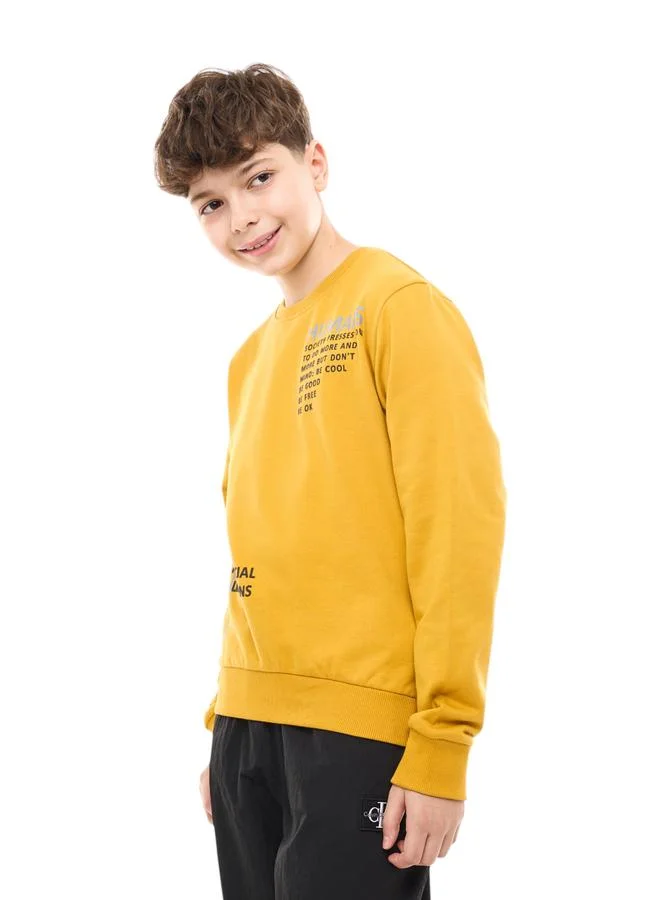 فكتور اند جين سويت شيرت مطبع بطبعة كتابة