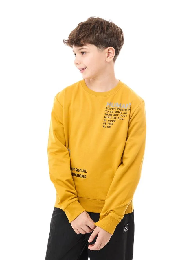 فكتور اند جين سويت شيرت مطبع بطبعة كتابة