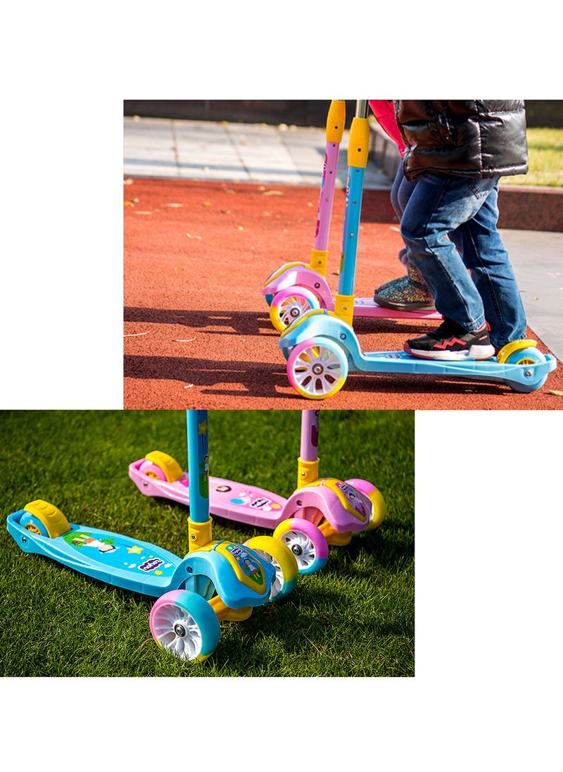 Cool Baby Scooter for Kids 3 Wheel Scooter Adjustable Height Flashing LED Wheels for Toddler Kick Scooter for Kids Boys And Girls Suitable  - Image 3