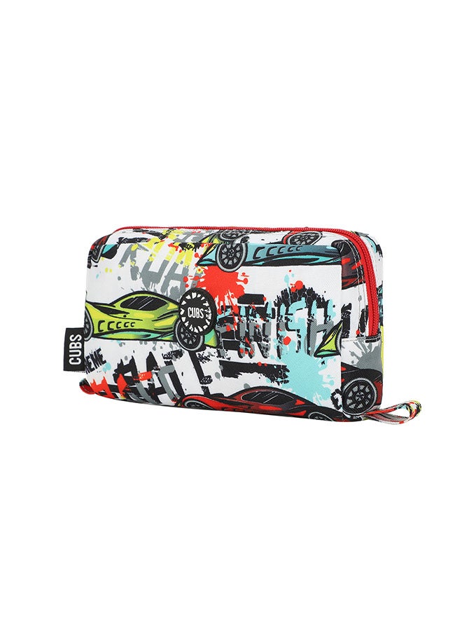 CUBS Cars Print Waterproof pencil case pouch with zip closure - Image 2