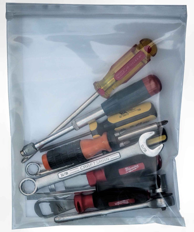 uGems 8" x 10" 8 Mil 24 Extra Heavy-Duty Puncture-Resistant Clear Resealable Zipper Bags – 24 Pack of Durable Transparent Storage Bags for Food, Crafts, Office Supplies – sku: r810-8mil-24 - Image 3