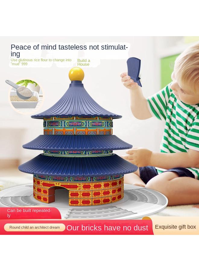 Bluejw Handmade Wall Building Toy Little Masons Building House Diy Cabin Building Model Assembled Creative Parent-Child Toys - Image 3