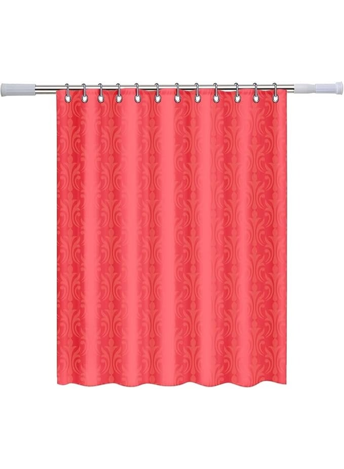 فكسر قضيب ستارة دش مثبت [عبوة واحدة] [140-260 سم] قضيب دش مشدود، قضيب ستارة دش مضاد للانزلاق لا يصدأ أبدًا لنافذة الحمام، قضيب ستارة دش مشدود قابل للتعديل، فضي - Image 4