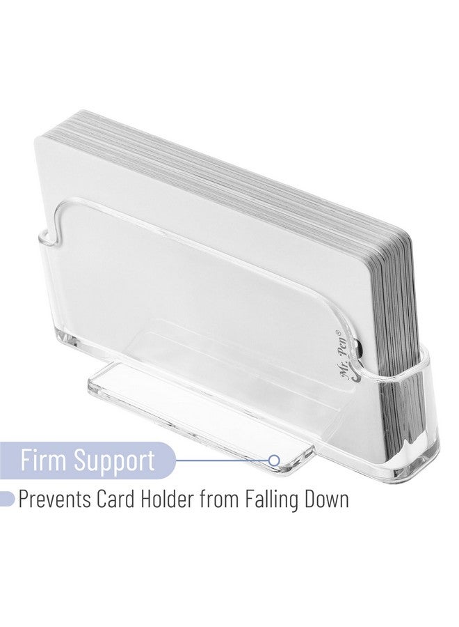 Mr. Pen - Acrylic Business Card Holder, 3 Pack, Business Card Holder Desk, Business Card Holders, Business Card Display, Business Card Holder Display, Business Card Stand, Desk Business Card Holder  - Image 4