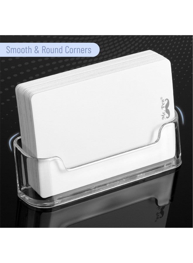 Mr. Pen - Acrylic Business Card Holder, 3 Pack, Business Card Holder Desk, Business Card Holders, Business Card Display, Business Card Holder Display, Business Card Stand, Desk Business Card Holder  - Image 3