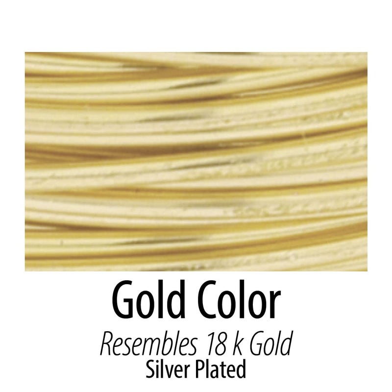 Artistic Wire, 26 Gauge Silver Plated Tarnish Resistant Colored Copper Craft Wire, Gold Color, 15 yd - Image 2