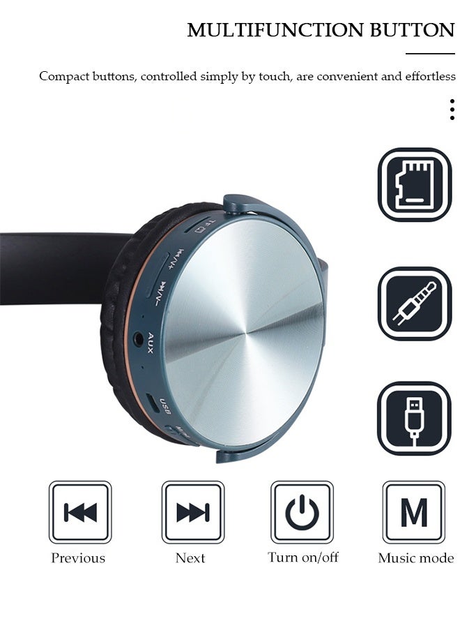 DUNISO Wireless Headphones Active Noise Cancelling Bluetooth Headphones Over Ear with Adjustable Microphone Deep Bass Comfortable Protein Earpads for Travel and Work - Image 5